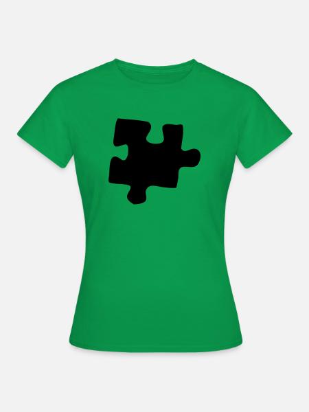 puzzle - Frauen T-Shirt - Kelly Green