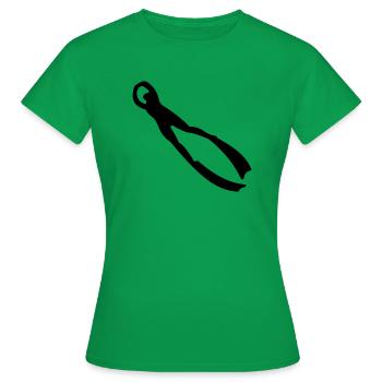 apnoe - Frauen T-Shirt - Kelly Green - Vorne - AI Model Female 172 dark (172cm)