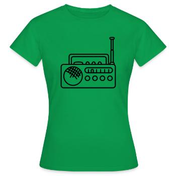 Radio - Frauen T-Shirt - Kelly Green - Vorne - AI Model Female 172 dark (172cm)