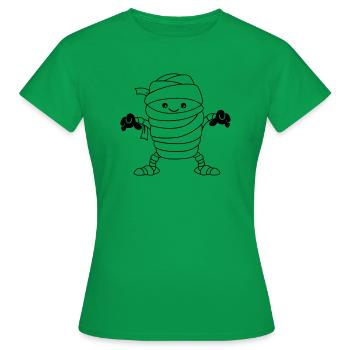 momie - T-shirt Femme - vert - Devant - AI Model Female 172 dark (172cm)