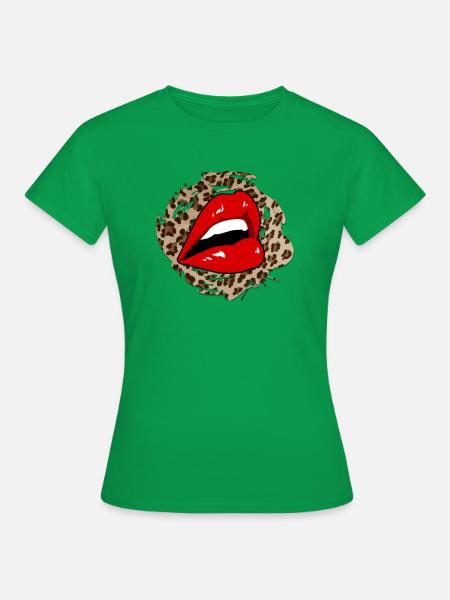 Leopardenlippen - Frauen T-Shirt - Kelly Green