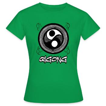 Qigong Méditation Tai Arts Martiaux Taoïsme 2 - T-shirt Femme - vert - Devant - AI Model Female 172 dark (172cm)