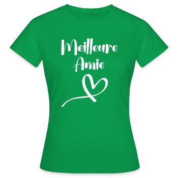 Meilleure Amie - T-shirt Femme - vert - Devant - AI Model Female 172 dark (172cm)