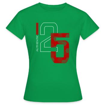 25 - T-shirt Femme - vert - Devant - AI Model Female 172 dark (172cm)