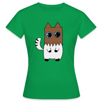 Cat - Women's T-Shirt - kelly green - Front - AI Model Female 172 dark (172cm)