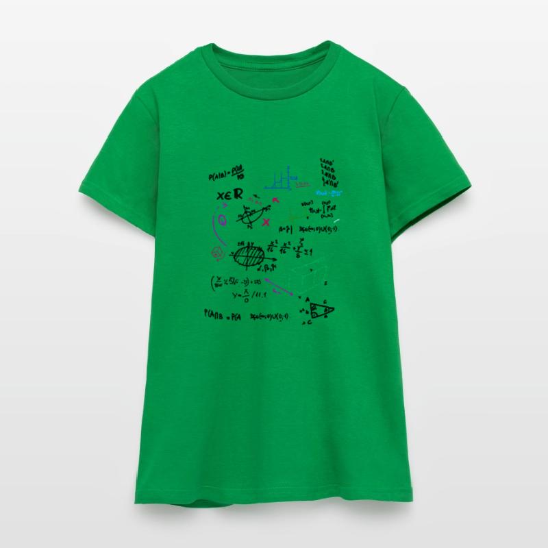 Math Complex Mathematical blackboard with formulas Women's T-Shirt