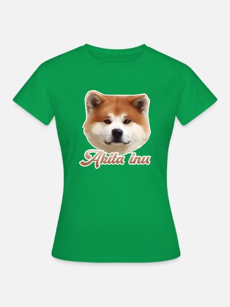 akita inu - T-shirt Femme - vert