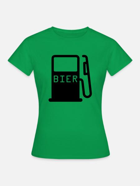 zapfsaeule_bier - Frauen T-Shirt - Kelly Green