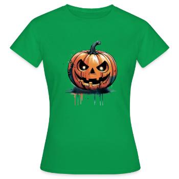 Citrouilles-lanternes d’Halloween - T-shirt Femme - vert - Devant - AI Model Female 172 dark (172cm)