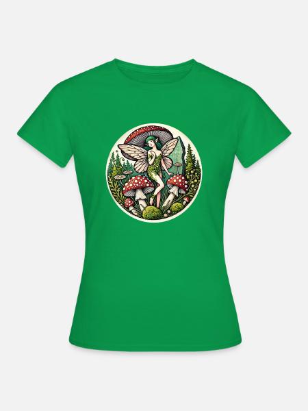 Pilz-Fee - Frauen T-Shirt - Kelly Green