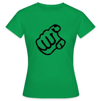 The Hand - Women's T-Shirt - kelly green - Front - AI Model Female 172 dark (172cm)
