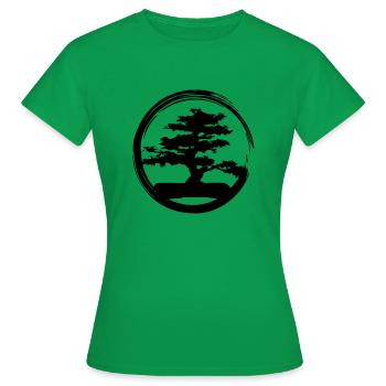 bonsai - Frauen T-Shirt - Kelly Green - Vorne - AI Model Female 172 dark (172cm)