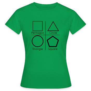 Shapes - Frauen T-Shirt - Kelly Green - Vorne - AI Model Female 172 dark (172cm)