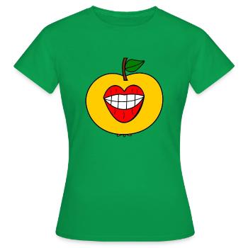Veggie Kiss - Frauen T-Shirt - Kelly Green - Vorne - AI Model Female 172 dark (172cm)