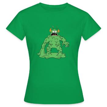 Brat Monster - Frauen T-Shirt - Kelly Green - Vorne - AI Model Female 172 dark (172cm)