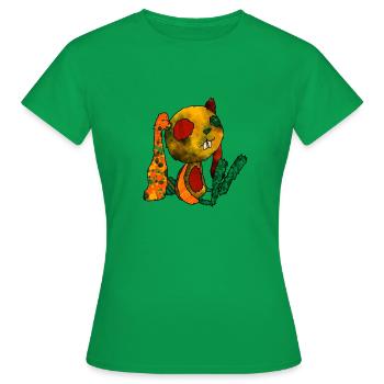 Herbsthase - Frauen T-Shirt - Kelly Green - Vorne - AI Model Female 172 dark (172cm)