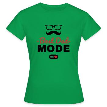 Best Dad - Women's T-Shirt - kelly green - Front - AI Model Female 172 dark (172cm)