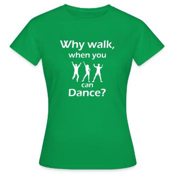 Dancing Dance Music - Women's T-Shirt - kelly green - Front - AI Model Female 172 dark (172cm)