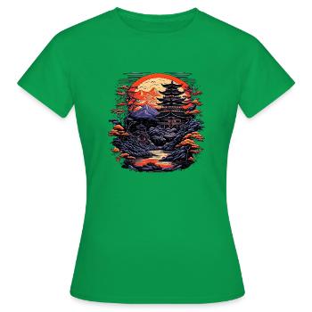 Zen Garden - Frauen T-Shirt - Kelly Green - Vorne - AI Model Female 172 dark (172cm)