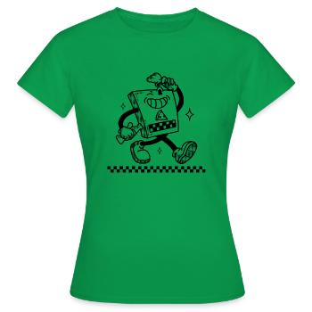 Boîte a pizza - T-shirt Femme - vert - Devant - AI Model Female 172 dark (172cm)