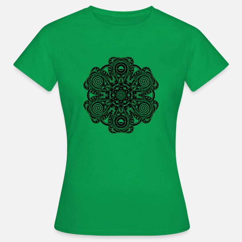 techno mandala - Women's T-Shirt - kelly green