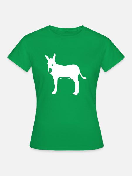Donkey Esel - Frauen T-Shirt - Kelly Green