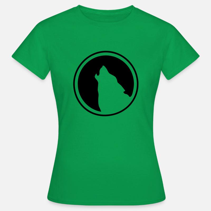 Wolf logo - Women's T-Shirt - kelly green