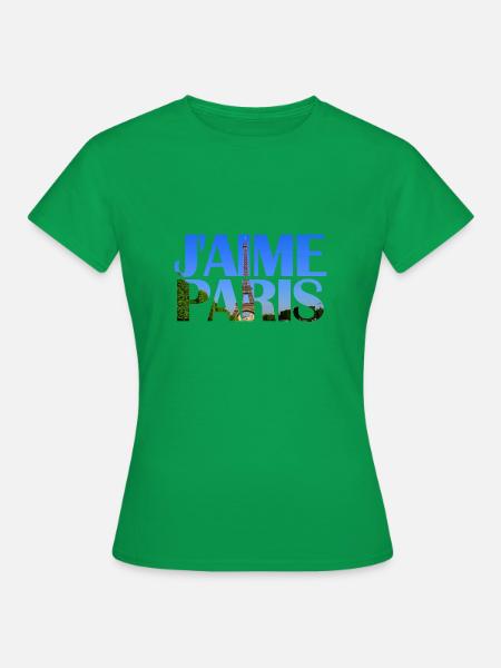 J'aime Paris - Frauen T-Shirt - Kelly Green