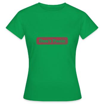 Don't Panic - Hitchhiker - Frauen T-Shirt - Kelly Green - Vorne - AI Model Female 172 dark (172cm)