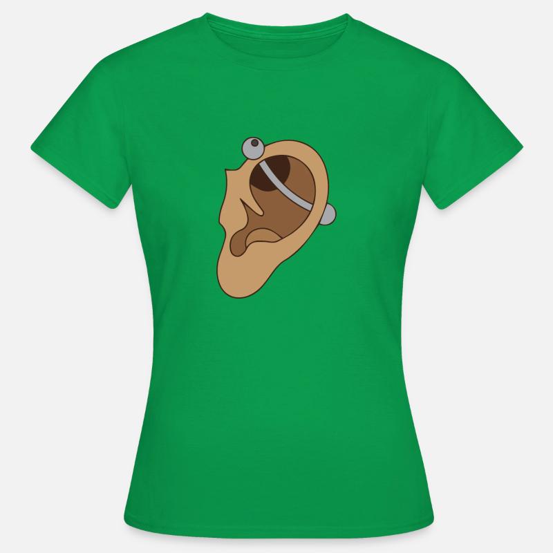 Ear piercing - piercing - Women's T-Shirt - kelly green