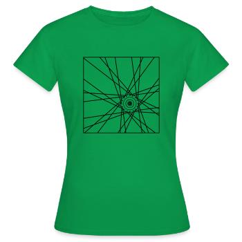 Turbine simple - T-shirt Femme - vert - Devant - AI Model Female 172 dark (172cm)