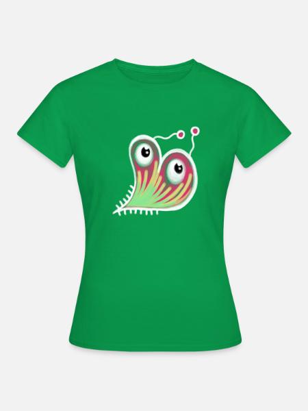 Herz geformte Keim Doodle - Frauen T-Shirt - Kelly Green