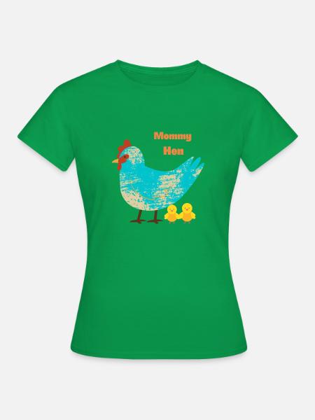 MAMA HEN - Frauen T-Shirt - Kelly Green