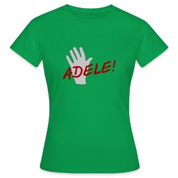 Goodbye-le! - Goodbye in Swabian - Women's T-Shirt - kelly green - Front - AI Model Female 172 dark (172cm)