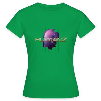 Humanz - Women's T-Shirt - kelly green - Front - AI Model Female 172 dark (172cm)