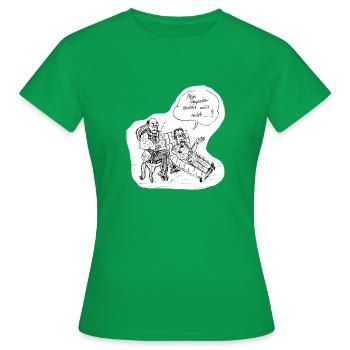 Therapeut Poster - Frauen T-Shirt - Kelly Green - Vorne - AI Model Female 172 dark (172cm)