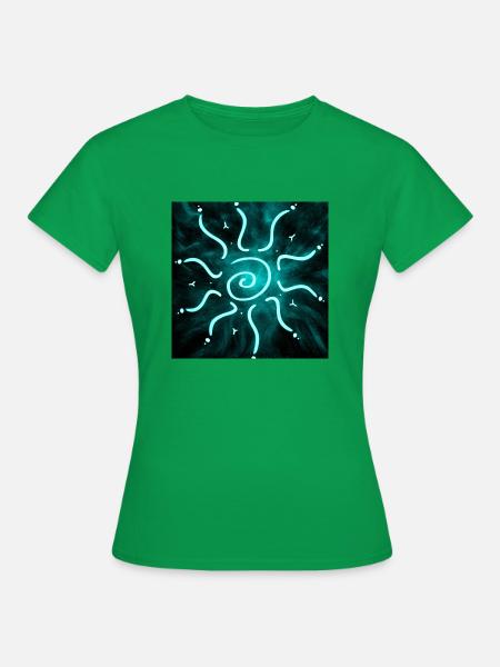 HEISSE BLAUE SONNE - Frauen T-Shirt - Kelly Green