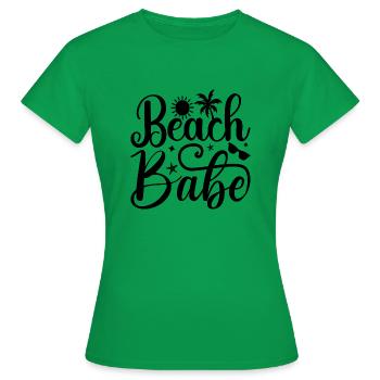 Beach Babe - T-shirt Femme - vert - Devant - AI Model Female 172 dark (172cm)