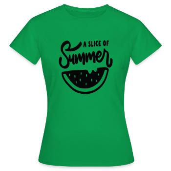 A Slice Of Summer - Frauen T-Shirt - Kelly Green - Vorne - AI Model Female 172 dark (172cm)