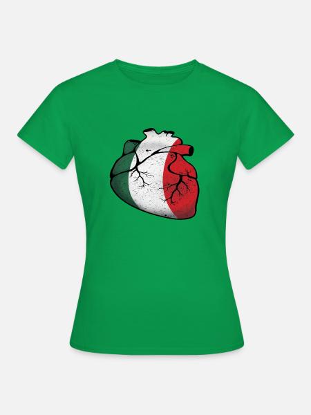 Italian Heart - Frauen T-Shirt - Kelly Green