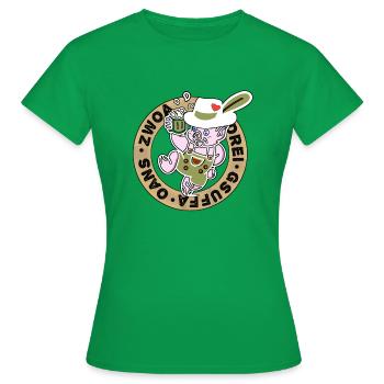 Langue bavaroise - Bavière - T-shirt Femme - vert - Devant - AI Model Female 172 dark (172cm)