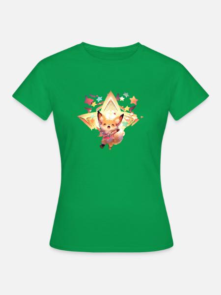 Sternen-Fennek - Frauen T-Shirt - Kelly Green