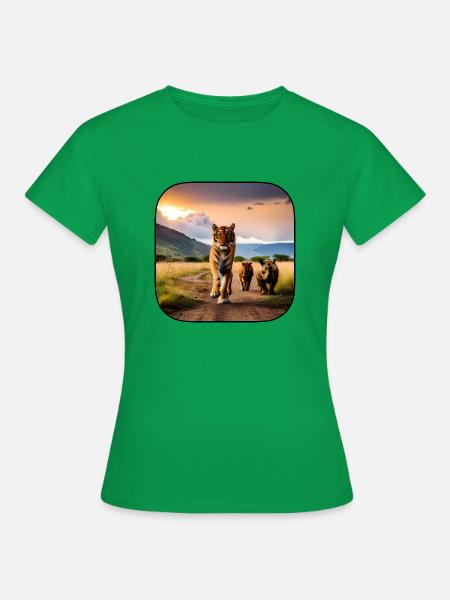 afrikan tiefer - Frauen T-Shirt - Kelly Green