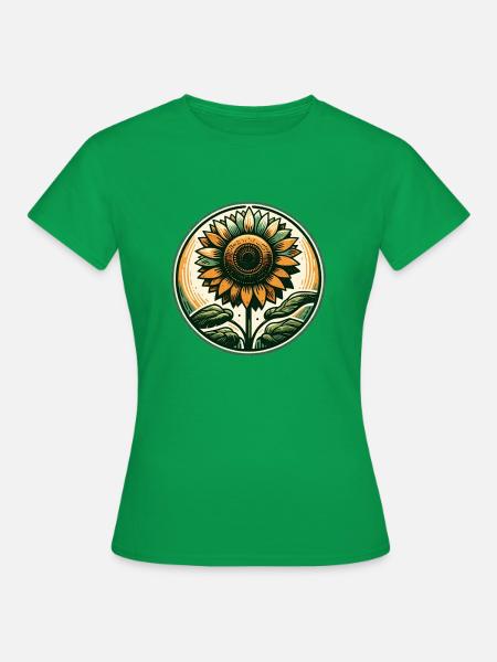 Sonnenblume - Frauen T-Shirt - Kelly Green