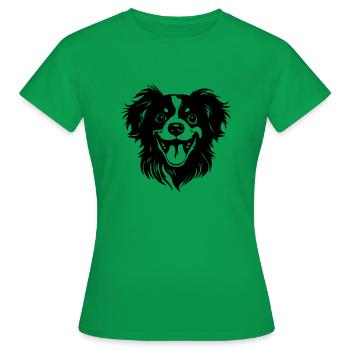 chiot heureux - T-shirt Femme - vert - Devant - AI Model Female 172 dark (172cm)