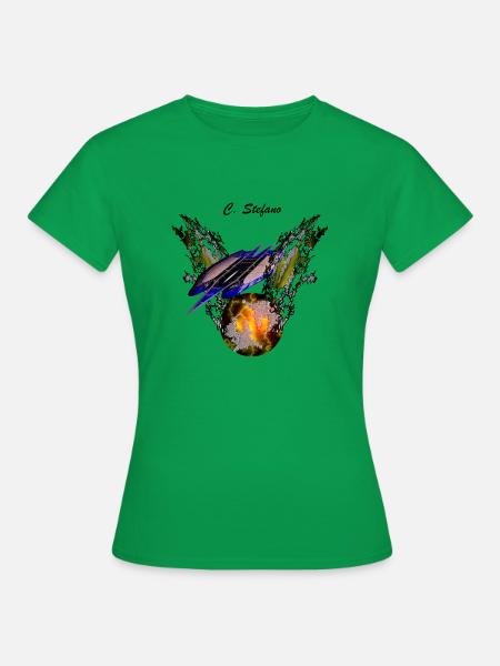 Universum - Frauen T-Shirt - Kelly Green