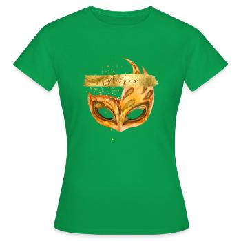 Masque anonyme. - T-shirt Femme - vert - Devant - AI Model Female 172 dark (172cm)