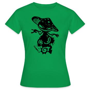 LUMIÈRE shroomi - T-shirt Femme - vert - Devant - AI Model Female 172 dark (172cm)