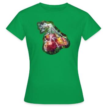 Picknick-Äpfel - Frauen T-Shirt - Kelly Green - Vorne - AI Model Female 172 dark (172cm)
