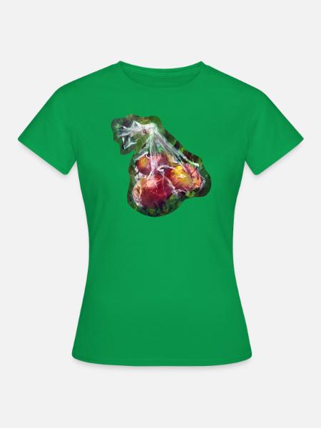Picknick-Äpfel - Frauen T-Shirt - Kelly Green